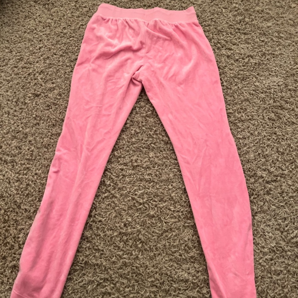 Pink Flare Velour Pants